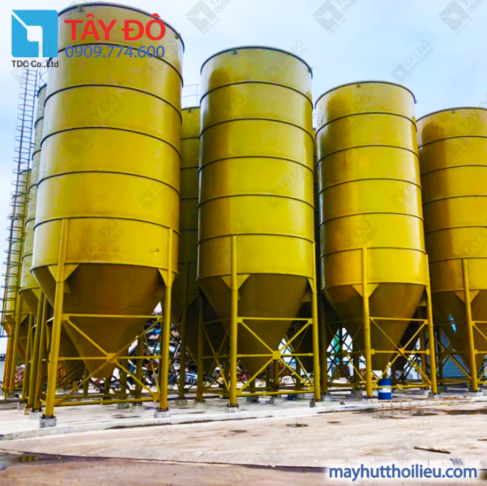 Silos contain ingredients